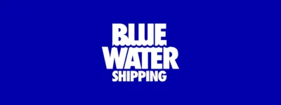 blue water shipping tracking Logo